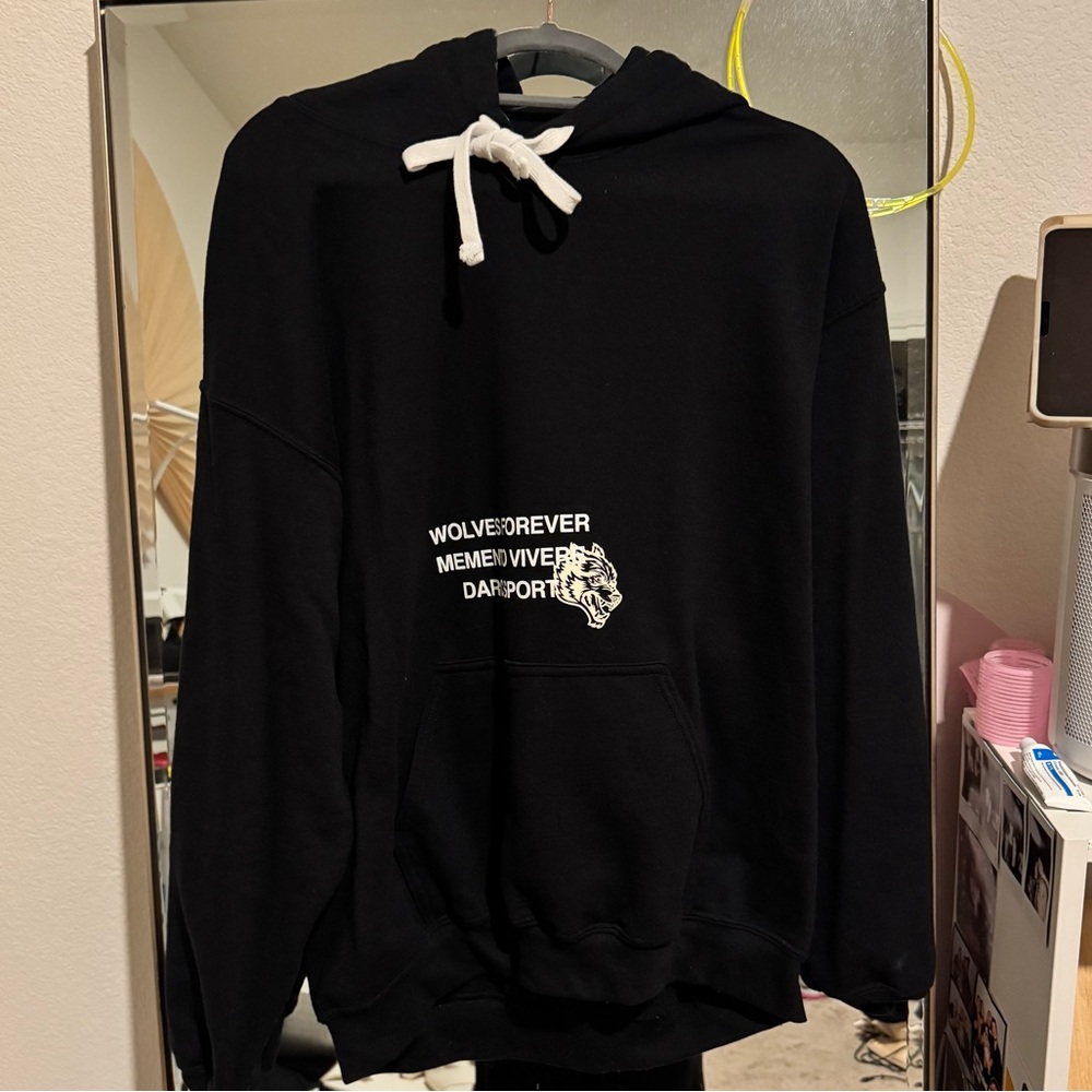 Darc Sport Black Hoodie with White Accents